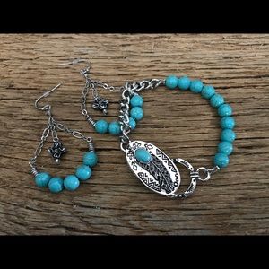 Western bracelet, turquoise jewelry, western jewelry, Yellowstone jewelry